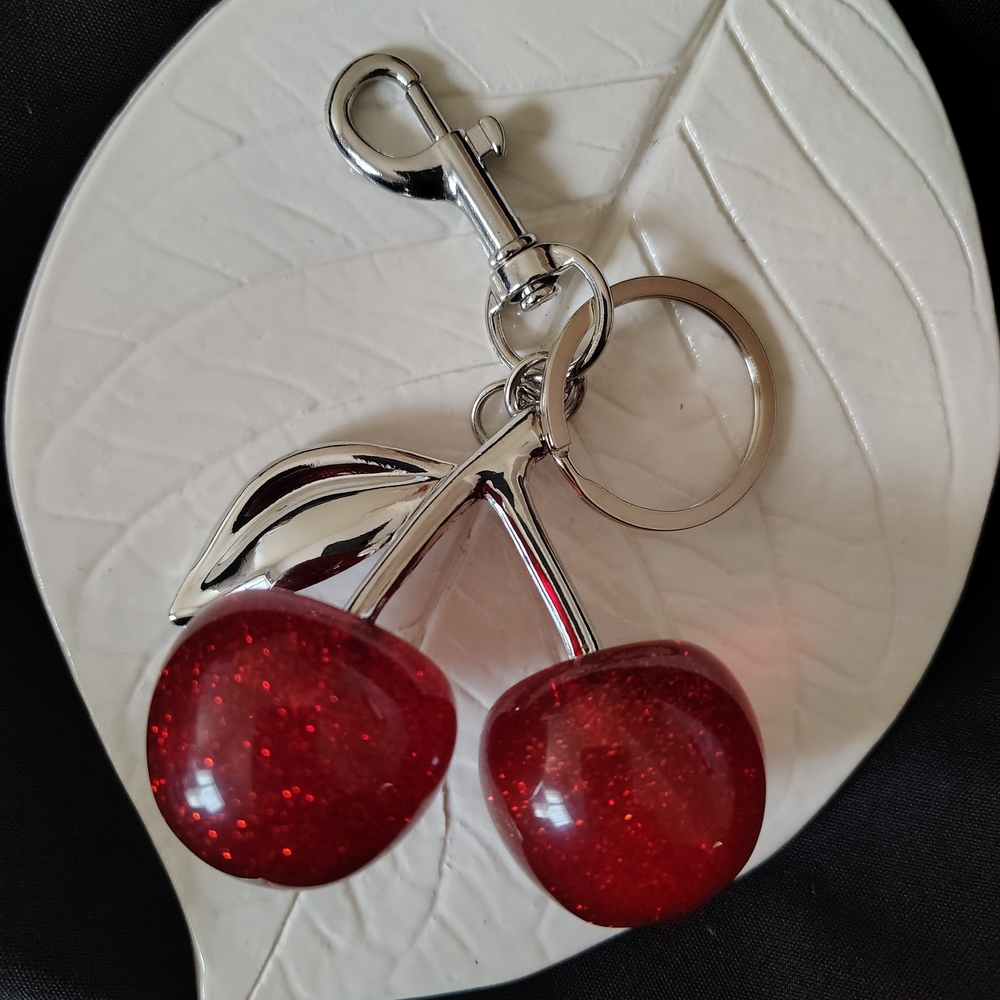 Cherry 🍒 Keychain With Lots Of Sparkles!! - Picture 4 of 4